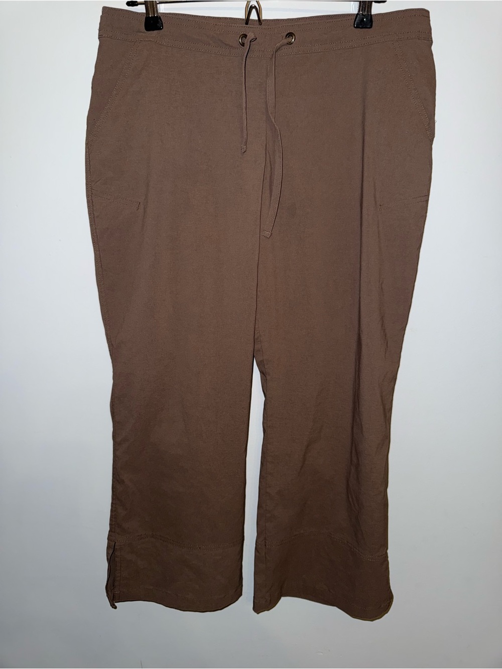 Prana Brown Drawstring Relaxed Joggers
